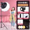 Luz de Preenchimento Bola de Luz Suave Profissional para Transmissões ao Vivo de Streamers, Luz Cob para Fotografia e Filmagem de Vídeo para Salas de Transmissão ao Vivo, Realçadora de Beleza