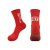 Calcetines de fútbol de entrenamiento profesionales para hombre, calcetines deportivos con planta de rizo, calcetines antideslizantes con puntos de goma, calcetines transpirables y absorbentes de sudor de media pantorrilla al por mayor