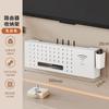 Estante de Pared para TV Wifi Montado en la Pared para Colocación de Decodificador, Router, Caja de Almacenamiento, Soporte de Montaje Sin Perforaciones