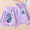 Nueva Sudadera con Cremallera y Estampado de Dibujos Animados Anime Estilo Kpop de Amazon para Niños, Suelta y Casual