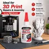 Adhesivo para modelos de impresión 3D KineShineX, adecuado para impresiones de PLA, ABS y resina, proporciona una unión precisa