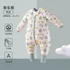 Saco de dormir infantil Candy Teddy, modelo otoño e invierno, algodón 100% Clase A, termorregulador, saco de dormir anti-patadas para bebé, pijama de una pieza para bebé