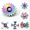 Atacado Liga Dedo Spinner Colorido Liga de Zinco Colorido Dedo Spinner Rotativo Descompressão Artefato Brinquedo de Liga