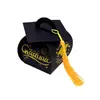 Nueva Caja de Papel para Fiesta de Graduación Celebración Temporada de Graduación Caja de Empaque para Regalo Borla de Birrete Caja de Dulces Suministros de Decoración