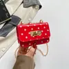 Fecho de Travamento Bolsa Feminina 2026 Nova Tendência de Moda Bolinhas Pequena Bolsa de Mão Estilosa Texturizada Bolsa de Ombro Transversal