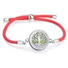 Cuerda Roja Moda Sencilla Difusor de Aceites Esenciales Aromaterapia Caja Pequeña Pulsera Redonda Accesorios de Joyería Caja de Fragancia Decoraciones