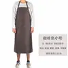 PU pescoço pendurado cozinha doméstica adulto churrasco à prova de óleo couro cintura masculino e feminino avental de couro impermeável espesso estendido atacado