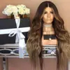 Peruca europeia e americana feminina Amazon nova peruca europeia e americana peruca feminina cabelo longo cacheado multicolorido fibra química touca