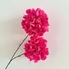 Flores Artificiales de Alta Gama, Hortensia Doble Realista, Arreglo Floral para Pasillo de Boda Humedecido a Mano, Accesorios para Fotografía, Flores Falsas