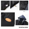 Chaqueta con capucha para hombre de talla grande, estilo dos piezas falsas, abrigo de algodón suelto casual, chaqueta acolchada gruesa de moda para pareja