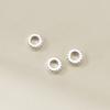 Prata 925 Eletrogalvanizada Espaçador de Disco Embutido Espaçador 6mm Contas Soltas de Precisão DIY Artesanal Material de Corda Acessórios S0828