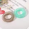 Diadema de banda de goma personalizada de Corea del Sur, anillo para el pelo de cable telefónico, anillo de bobina eléctrica, diadema para mujeres y niños, cuerda de teléfono, fábrica, venta al por mayor