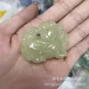 Suministro de Fábrica al por Mayor Colgante Pixiu de Jade de Xinjiang de Doble Cara para Atraer Riqueza y Tesoro, Material de Mongolia Exterior Collar para Hombres y Mujeres Colgante de Jade