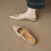 Chuyuji chinelos de salto plataforma slip-on que aumentam a altura, bico fechado para mulheres, para usar no verão ao ar livre, Mary Jane de bico quadrado, deslumbrantes meia-sandálias que não cansam os pés