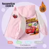 Chaqueta cortavientos con forro polar para niños de Cars Rayo McQueen 95 Racing con capucha a prueba de viento