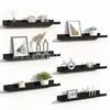 Estante de Pared Flotante de Madera Maciza Estante Decorativo de Almacenamiento Estante Simple de Pared de Una Palabra Divisor para Pared de Cocina Almacenamiento de Cocina