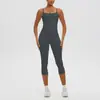 En stock Pantalones Deportivos de Pierna Recta de Largo Medio con Sensación Nude Europea y Americana Sin Líneas Visibles Conjunto de Yoga
