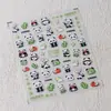Tensor Infantil Bambú Panda Pegatinas para Uñas Mn299 Lindo Dibujo Animado Animal Suave Serie de Colaboración Mn