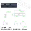 Acoplador de tira larga de aluminio M3 de 4 orificios Conector adaptador M4 Bloque de fijación Bloque cuadrado Barra de aluminio Disponible en fábrica de Dongguan