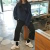 Sudadera Fina Estilo Europeo y Americano 2025 para Mujer, Primavera y Otoño, Tallas Grandes, Estampada, Corte Holgado, Estilo Bf, Estilo Perezoso, Manga Larga, Exportación