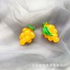 Versão coreana de Acessórios de resina de frutas pingente de morango uva brincos chaveiro Materiais DIY feitos à mão atacado