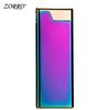 Encendedor Metálico Recargable Ultra-Delgado Zorro Z577 Encendedor Creativo de Rueda de Pedernal Ultra-Delgada Llama Abierta Venta al por Mayor