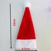 Novo boné de Natal Chapéu de Natal Conjunto de faca e garfo Decorações de mesa de Natal Boné grande Chapéu de garrafa de vinho