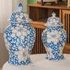 Yutong "Porcelana Hecha a Mano" por un Artista Veterano, Cerámica Pintada a Mano Pura Lujo Accesible Jarrón de Cerámica, Decoración de Entrada