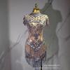Fantasias Sexy para Dança em Boates para Grupos Femininos, Trajes com Franjas para Performances, Fantasias para Show de Talentos Live no Tiktok, Roupas de Transmissão ao Vivo para Grupos Femininos