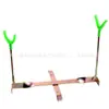Soporte Plegable de Doble Punta para Pesca en Hielo, Gancho Ancla Simple y Portátil, Gancho Pequeño, Gancho de Lanza Manual, Plataforma de Pesca, Balsa, Soporte Simple para Pesca en Hielo