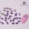 3 * 5mm pequeno octogonal cor retangular nail art fundo plano em forma de broca fundo de ouro broca de unhas jóias unhas vara broca