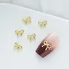 Joyería de Arte de Uñas con Lazo Nuevo Casual Aleación Diamante Streamer Oro y Plata Decoración de Uñas Pequeños Accesorios Brillantes