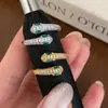 Anel de Abertura de Cobra Zircônia Novo Benmingnian 2025 Feminino Alto Padrão Exquisito Rico Anel Moda Joia de Mão