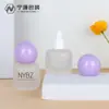 Botella Cuadrada Transparente de 30ml Botella con Bomba de Presión para Loción Hombro Redondo Botella de Vidrio para Base de Maquillaje Líquida Botella Vacía Cosmética