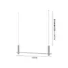 Estante de exhibición de techo de acero inoxidable para tienda de ropa, perchero para colgar ropa de hombre, mujer, niño, perchero para vestidos de novia, estante negro blanco lechoso para ventana