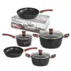 Maifan Stone Golden Handle Sopa Panela Panela Antiaderente Conjunto de Panelas Antiaderentes