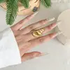 Anillo de Acero Inoxidable con Forma de Caracola de Nueva Moda Transfronterizo Anillo Tridimensional Versátil para Anillo del Dedo Índice de Vacaciones y Viajes Personalizado