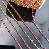 Cadena de pedrería cadena diy cadena de garra redonda de diamante accesorios para ropa cadena de cobre puro galvanizado ropa zapato bolsa cadena hecha a mano