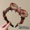 Faixa de Cabelo de Lã com Laço de Alto Padrão para Mulheres, Faixa de Cabelo Elegante e da Moda para Uso Diário, Acessório de Cabelo
