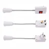 E 270000 a manguera calibre británico calibre europeo enchufe de pared conector interruptor e27 tornillo diez mil luz nocturna lámpara de escritorio extensión conversión