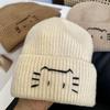 Chapéu de lã de crochê artesanal estilo étnico outono e inverno borla quente chapéu frio estilo boêmio bola de malha chapéu