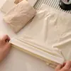 Shorts de Segurança de Seda de Gelo Sem Costura Dois em Um Anti-Exposição Bainha que Não Enrola Calcinha de Ângulo Reto Roupa Íntima com Forro de Seda Antibacteriano na Virilha para Mulheres