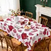Suministro Directo desde la Fuente Mantel con Forma de Corazón para el Día de San Valentín Decoración de Mesa de Comedor en Casa Mantel para Celebración de Fiesta Festival
