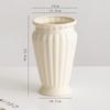 Vaso de cerâmica Shumen simples decorativo para flores secas arranjo de flores sala de estar decoração de mesa corredor decoração moderna vaso de flores