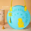 Bolsa de fieltro para el Festival de Medio Otoño, Caja de regalo redonda para pastel de luna, Bolsa de mano de fieltro, Bolsa redonda de fieltro hecha a medida del fabricante