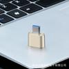 Adaptador OTG Tipo-C para USB Fêmea Android Tipo-C Galvanizado Revestido com Óleo Adaptador USB 2.0 Externo para Celular