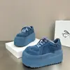 Moda Trendy 2026 Principios de Primavera Nuevos Mocasines Casuales de Estilo Coreano para Mujer con Punta Redonda, Cordones, Plataforma y Suela Gruesa