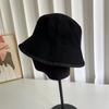 Nuevo Sombrero de Pescador de Mezclilla de Color Sólido de Doble Cara Coreano para Otoño e Invierno, Sombrero Casual de Moda para Mujer, Todo Fósforo, Protector Solar
