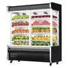 [Exclusivo Transfronterizo] Vitrina con Cortina de Aire para Frutas y Verduras, Congelador Comercial, Gabinete Especial de Refrigeración y Conservación para Supermercados y Tiendas de Conveniencia