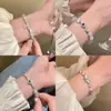 Pulsera de Cristal con Perlas Nueva 2026 para Mujer, Diseño de Nicho de Lujo Ligero, Pulsera de Alta Calidad, Pulsera de Perlas Estilo Ins